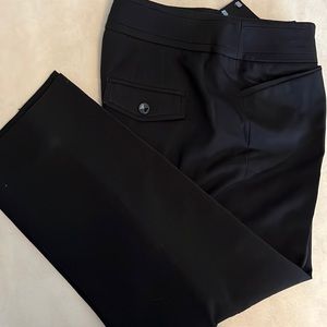 White House Black market, black slacks, crop leg size 0